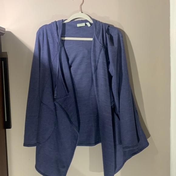 Logo Lounge-blue hoodie sweater size small generous sizing pockets like new - Picture 1 of 7